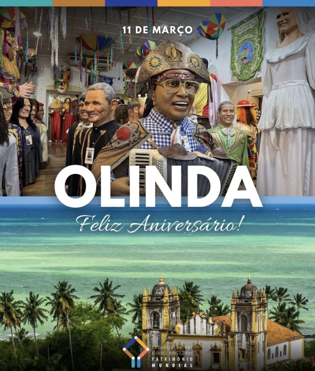 Presidente da OCBPM parabeniza Olinda (PE) e destaca importância das contribuições histórica, cultural e religiosa da cidade